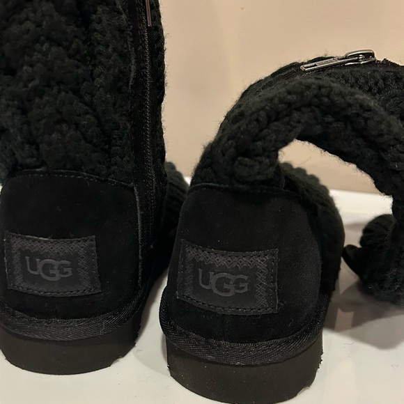 UGG Classic Cardy Cabled Knit Inside Zipper Boots - Picture 7 of 14